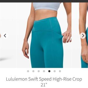 Lululemon Swift Speed High Rise Crop size 6